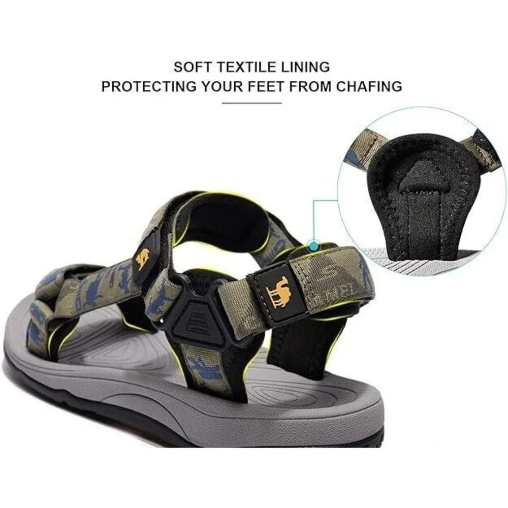 CAMEL CROWN Mens Hiking Sandals Waterproof with Arch Support Open Toe SZ 11